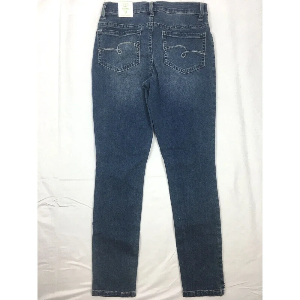 NWT Justice Girl Size 10 Plus Denim Jegging High Rise Tuxedo Sequins